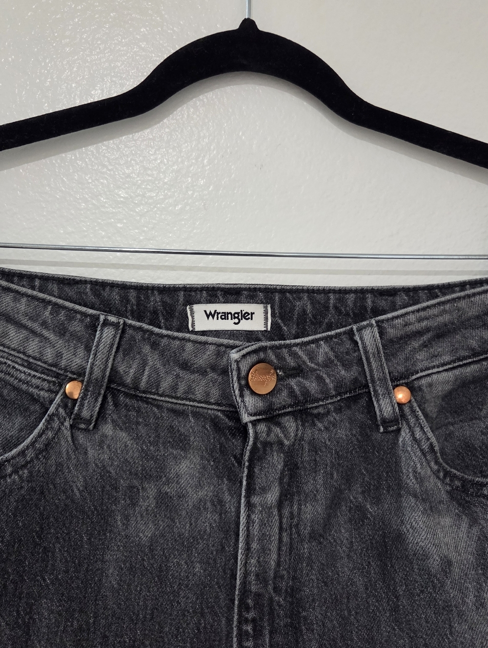 Wrangler Women's Wanderer Laser Acid Wash High Rise Flare Jeans - Picture 7 of 13